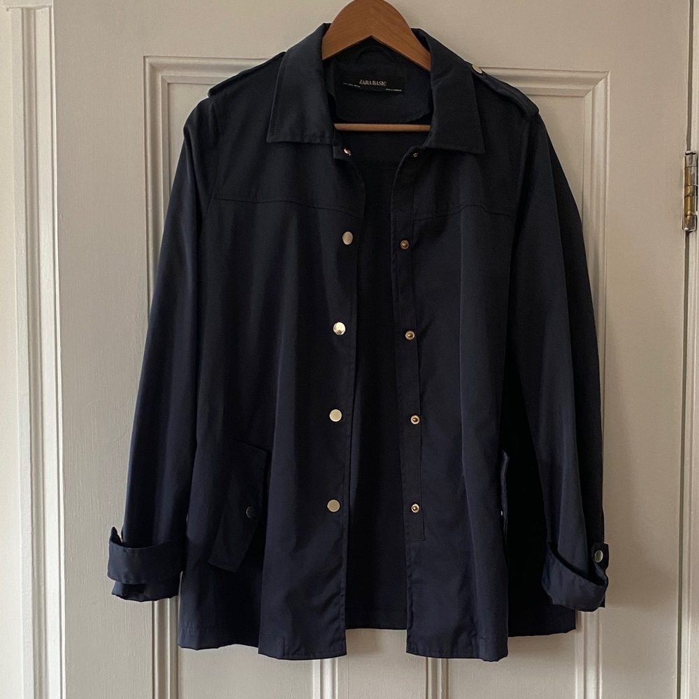 Zara Basic Navy Jacket - image 1